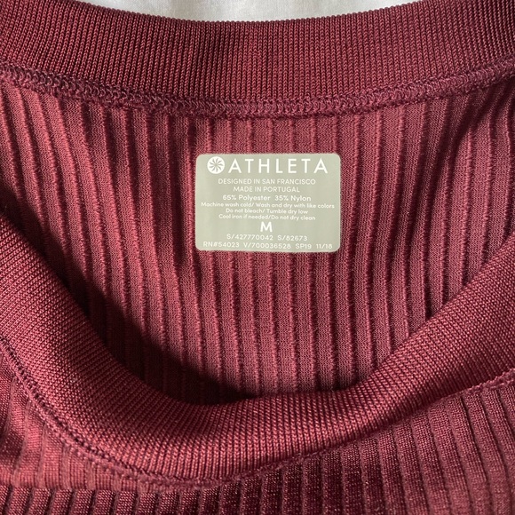 Athleta ribbed 3/4 tshirt - Picture 2 of 5